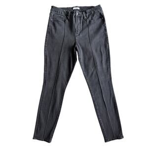 GOOD AMERICAN GOOD LEGS BLACK/GRAY SKINNY JEANS PLUS SIZE 14/32 COTTON BLEND